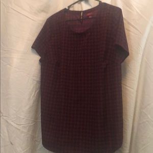 Red and black colored blouse “MERONA “ brand